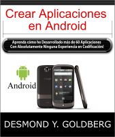 Cover for 'Crear Aplicaciones en Android'