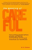 Cover for 'The Meaning of Careful'
