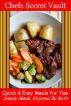 Quick & Easy Meals for Two - Simply Made, Enjoyed By Both by Chefs Secret Vault 