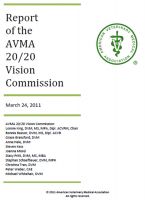 Cover for 'AVMA 20/20 Vision Commission Report'