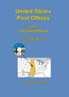 Cover for 'United States Post Offices Volume 2 The Great Plains'