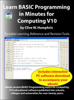 Cover for 'Learn BASIC Programming in Minutes for Computing V10'