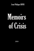 Cover for 'Memoirs of Crisis'