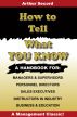 How to Tell What You Know by William Danforth