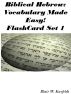 Biblical Hebrew: Vocabulary Made Easy! Flash Cards Set 1 by Blair Kasfeldt