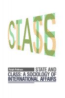 Cover for 'State and Class: A Sociology of International Affairs'