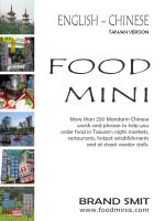 Cover for 'English - Chinese (Taiwan) Food Mini'