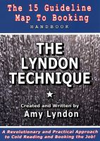 Cover for 'The Lyndon Technique: The 15 Guideline Map to Booking'