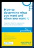 How to determine what you want and when you want it. by Andy Gilbert