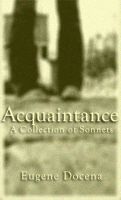 Cover for 'Acquaintance: A Collection of Sonnets'