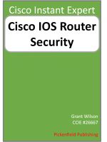 Cover for 'Cisco IOS Router Security'