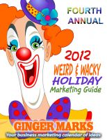 Cover for '2012 Weird & Wacky Holiday Marketing Guide'