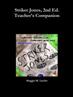 Cover for 'Striker Jones Teacher's Companion'