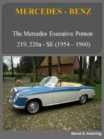 Cover for 'The Mercedes 219, 220 Ponton'
