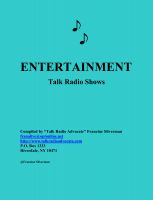 Cover for 'Entertainment Talk Radio Shows'