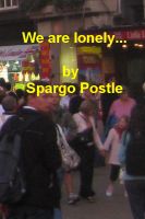 Cover for 'we are lonely...'