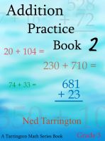 Cover for 'Addition Practice Book 2, Grade 3'