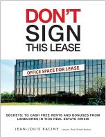 Cover for 'Don't sign this lease - 30 first pages FREE'