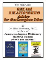 Cover for 'Sex & Relationship Advice for the Complete Idiot'