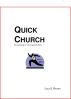 Quick Church:   An Overview of the Christian Faith by Lola Richey