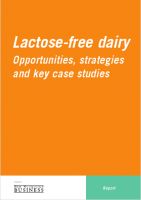 Cover for 'Lactose Free Dairy'