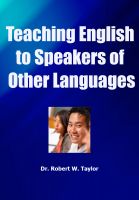 Cover for 'Teaching English to Speakers of Other Languages'