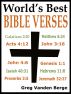 World's Best Bible Verses by Greg Vanden Berge