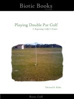Cover for 'Playing Double Par Golf - A Beginning Golfer&rsquo;s Primer'