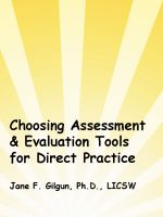 Cover for 'Choosing Assessment & Evaluation Tools for Practice'
