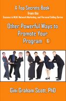 Cover for 'Top Secrets for Other Powerful Ways to Promote Your Program'