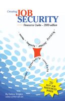 Cover for 'Creating Job Security Resource Guide - 2009 edition'