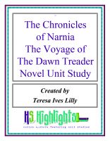 Cover for 'The Chronicles of Narnia The Voyage of the Dawn Treader Novel Unit Study'