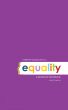 A Different Perspective on Equality a Practical Handbook by Laura Chapman