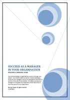 Cover for 'Succeed as a Manager in your Organisation - Building a Winning Team'