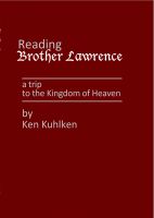 Cover for 'Reading Brother Lawrence'