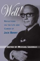 Cover for 'Well! Reflections on the Life and Career of Jack Benny'