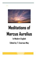Cover for 'Meditations of Aurelius in Modern English'