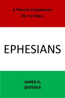 Cover for 'A Private Commentary on the Bible: Ephesians'