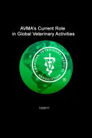 Cover for 'AVMA&rsquo;s Current Role in Global Veterinary Activities'