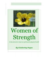 Cover for 'Women of Strength - a devotional to improve spiritual & physical health'