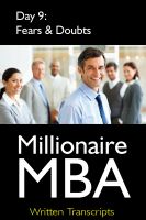 Cover for 'Millionaire MBA Day 9: Fears & Doubts'