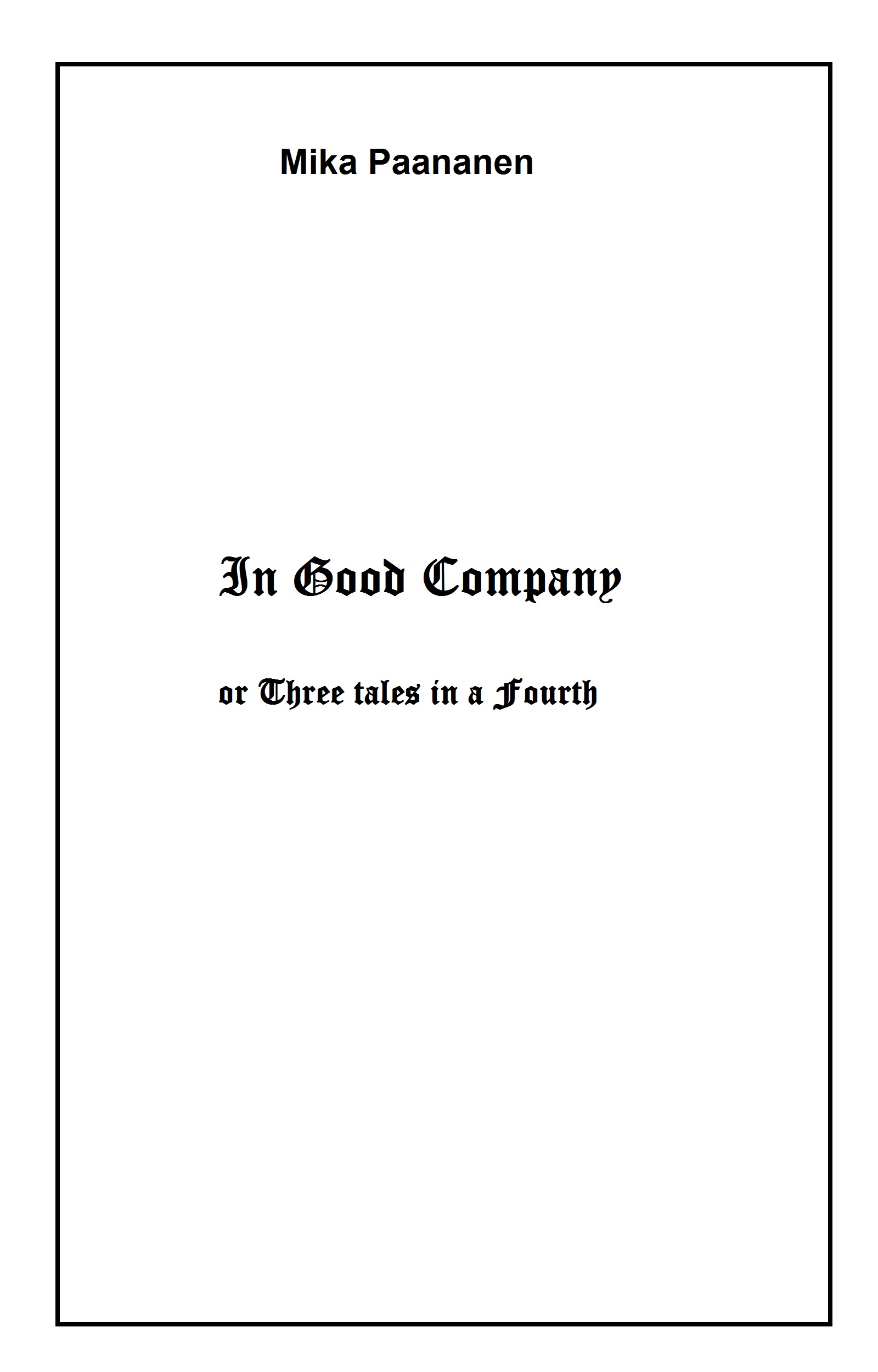 In Good Company cover