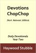 Devotions ChopChop - Year 2 by Haywood Stubble