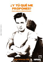 Cover for '&iquest;Y t&uacute; qu&eacute; me propones? Carta abierta a Marlon Brando'