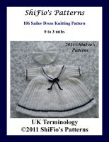 Cover for '186 - Sailor Dress Knitting Pattern #186'