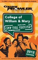 Cover for 'College of William & Mary 2012'