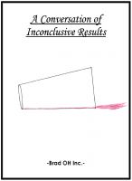 Cover for ''A Conversation of Inconclusive Results''
