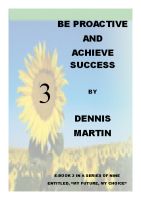 Cover for 'Be Proactive and Achieve Success'