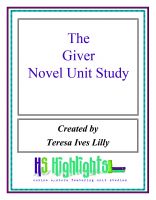 Cover for 'The Giver Novel Unit Study'