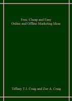 Cover for 'Free, Cheap and Easy Online and Offline Marketing Tips'